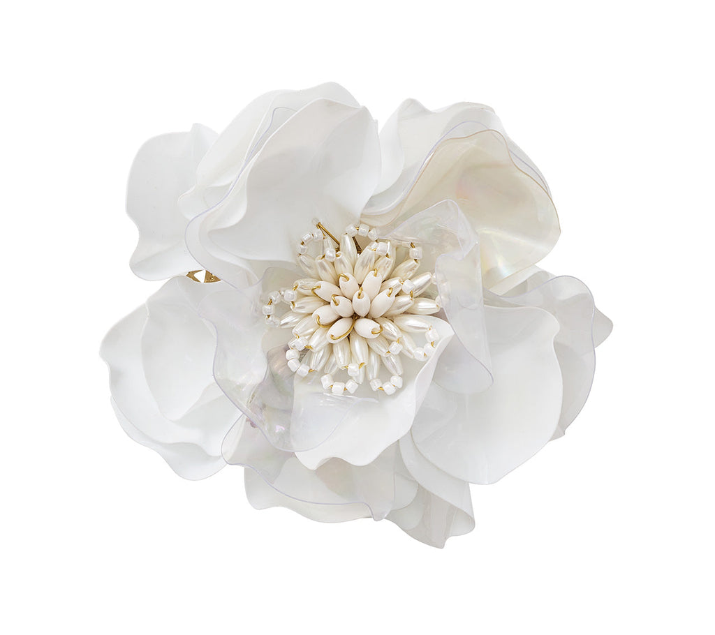 White Gardenia Napkin Ring