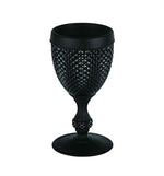 Bicos Frosted Black Water Goblet set of 4