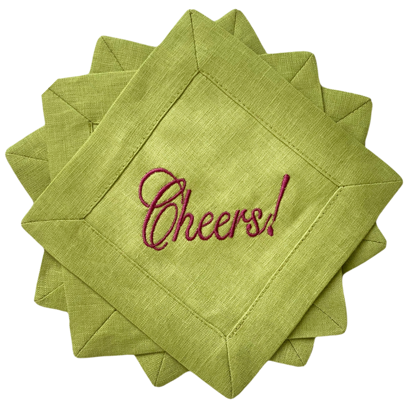 Cheers Cocktail Napkin Set of 4