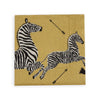 Zebras Gold Cocktail Napkin