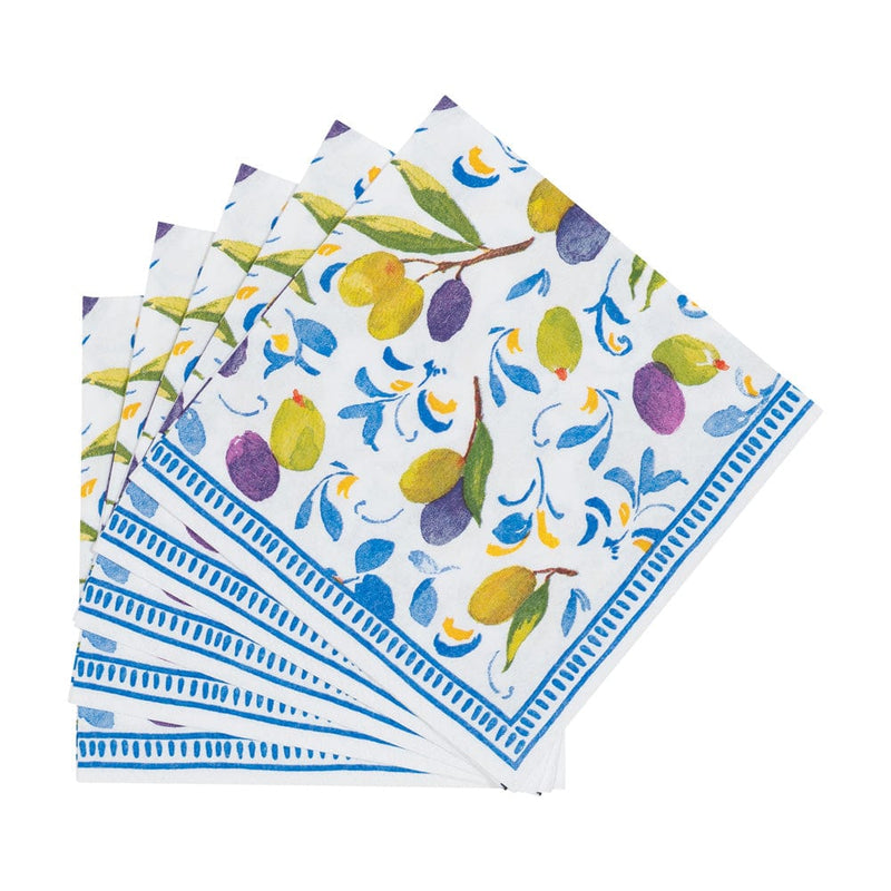 Mediterranean Blue Cocktail Napkins