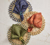 Bonton Napkin Ring - Green & Gold