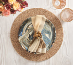Bonton Napkin Ring - Brown & Gold