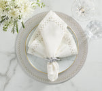 Starry Night Napkin - White & Silver