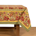 Jardin Red & Green Tablecloth 71 x 142