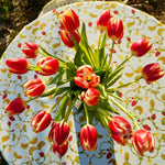 Strawberry Blue Tablecloth 90 x 90