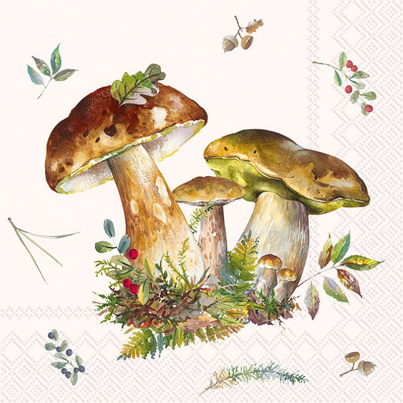 Mushroom Cocktail Napkins