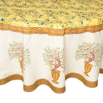 Olive Tree Khaki & Blue | French Tablecloths