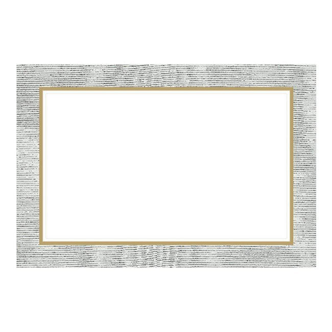 Silver Moire Placecards