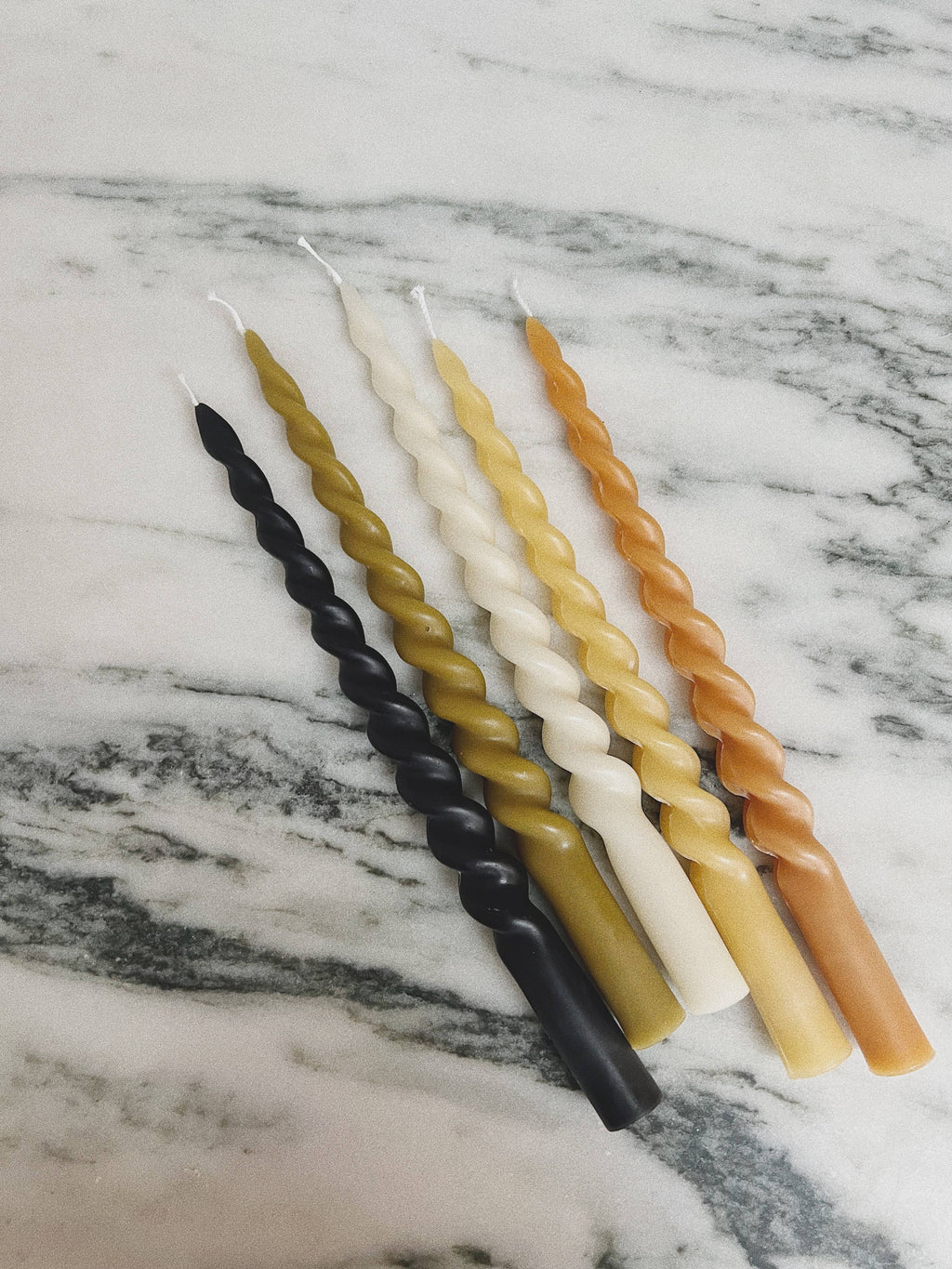 Extra long spiral taper candles