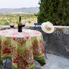 Jardin Red & Green Tablecloth 71 x 142