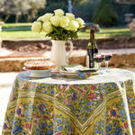 Jardin Blue & Vert 90" x 90" Tablecloth