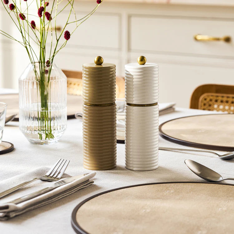 White Reed 7" Salt & Pepper Mill