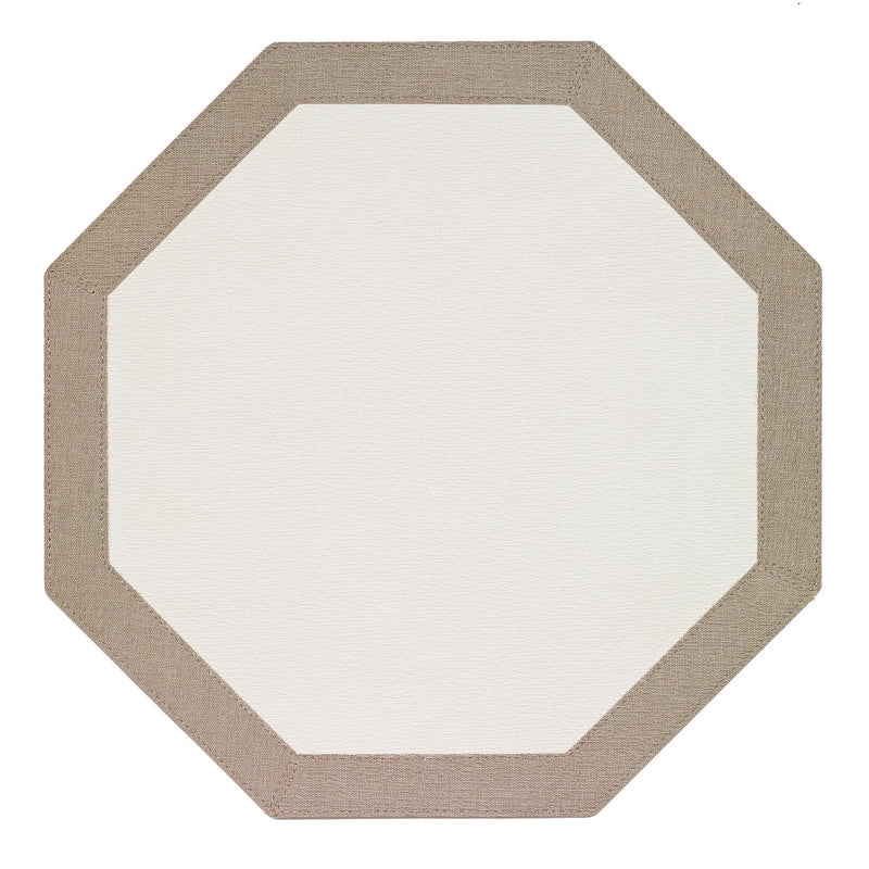 Bordino Oatmeal Octagon Placemat