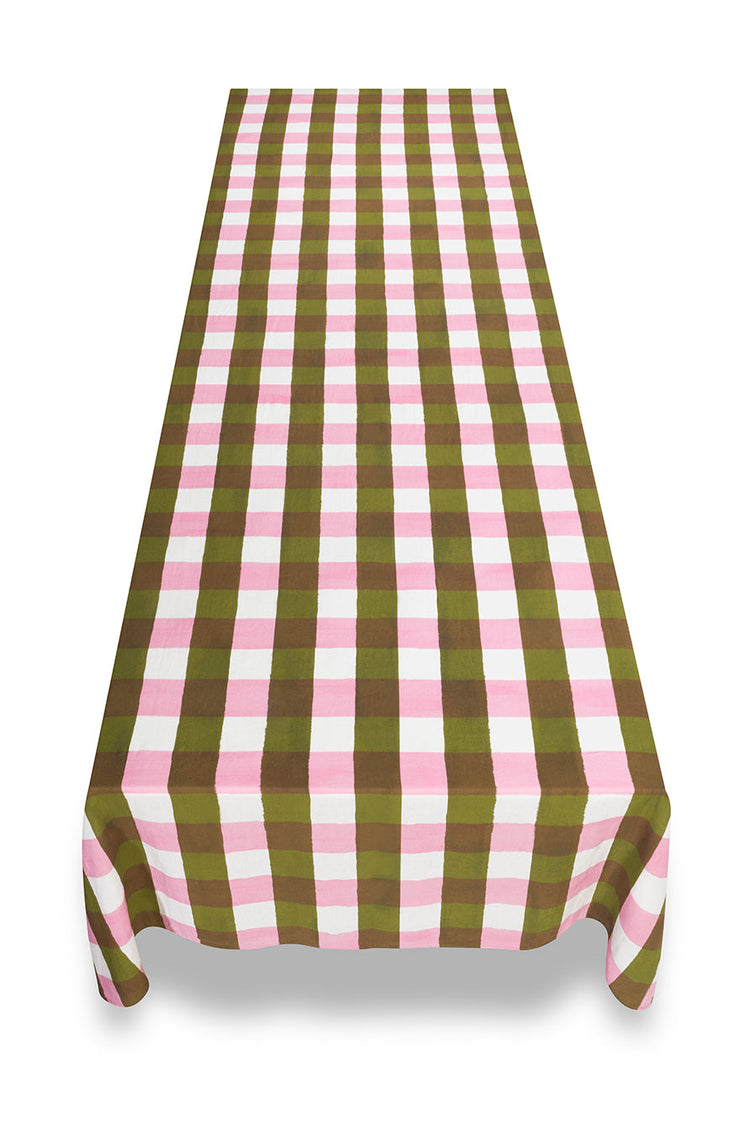 Mustard Gingham Check Napkins