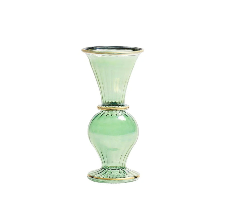 Scalloped Trumpet Vase - Clear