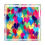 Electric Rainbow Hearts Tray