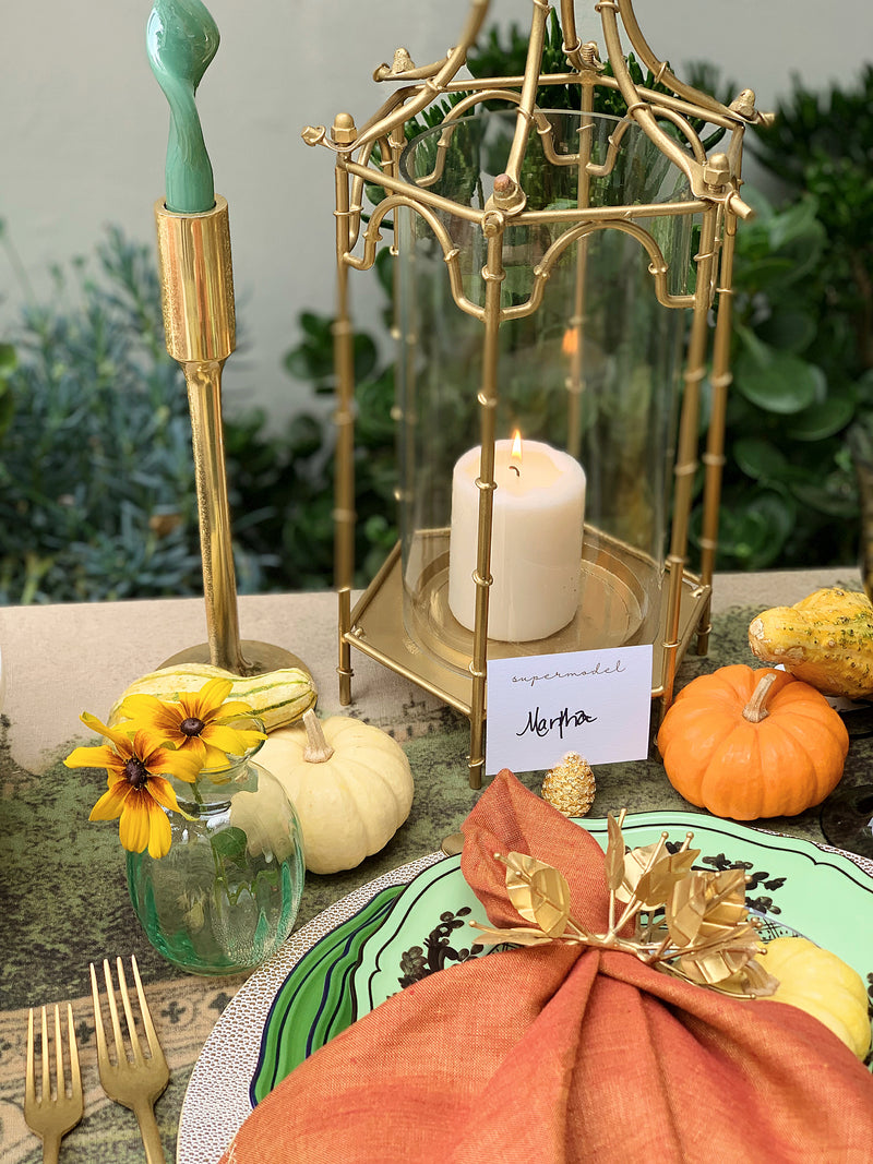 Bougainvillea Gold Napkin Ring