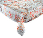 Giverny Natural & Brown Tablecloth 126 x 54