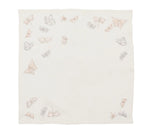 Monarch Garden Napkin  - White & Iridescent