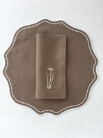Taupe  Dotted Placemat