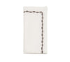 Swag Napkin - White, Gunmetal & Silver
