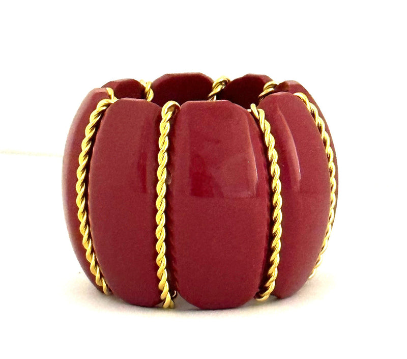 Navy Pumpkin Napkin Ring