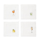 Beach Comber Linen Cocktail Napkins