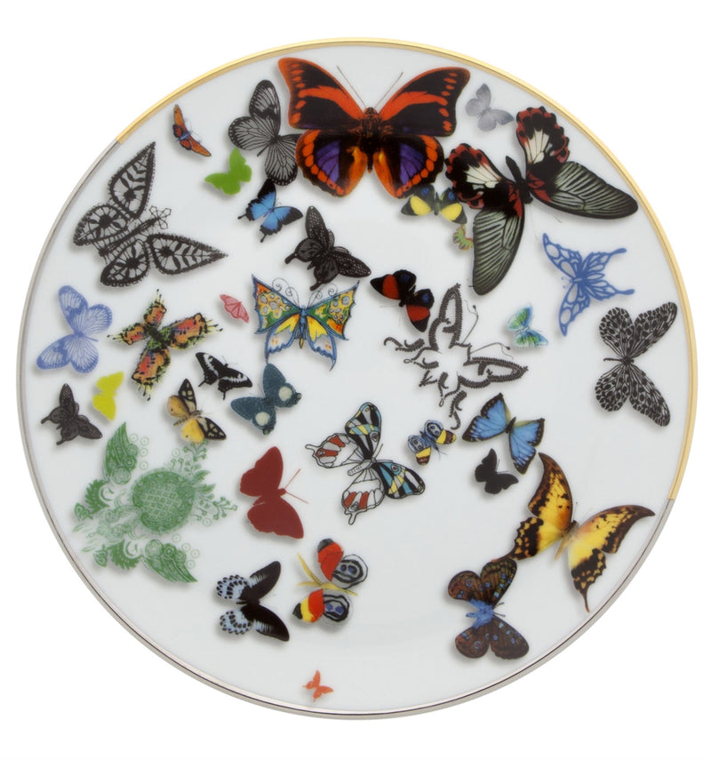 Vista Alegre Butterfly Parade Dessert Plate by Christian Lacroix