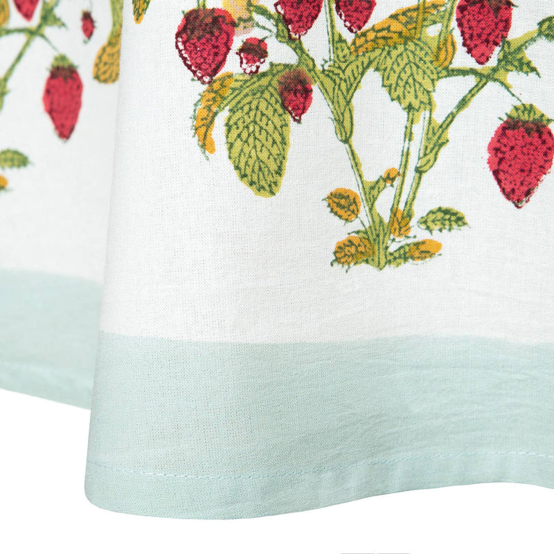 Strawberry Blue Tablecloth 90 x 90