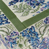 Wisteria Blue & Green Tablecloth 71 x 142