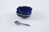 Wavy Blue Bowl & Spoon