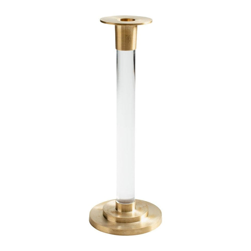 Short Brass & Resin Candlestick