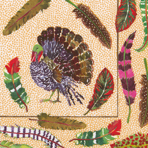 Plumage Cocktail Napkin