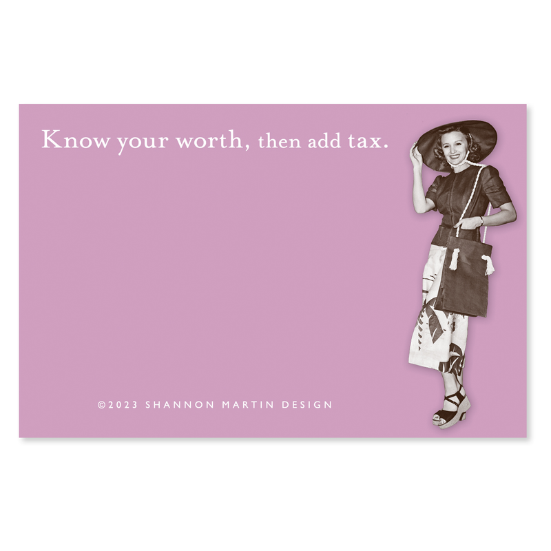 Know Your Worth Sticky Note