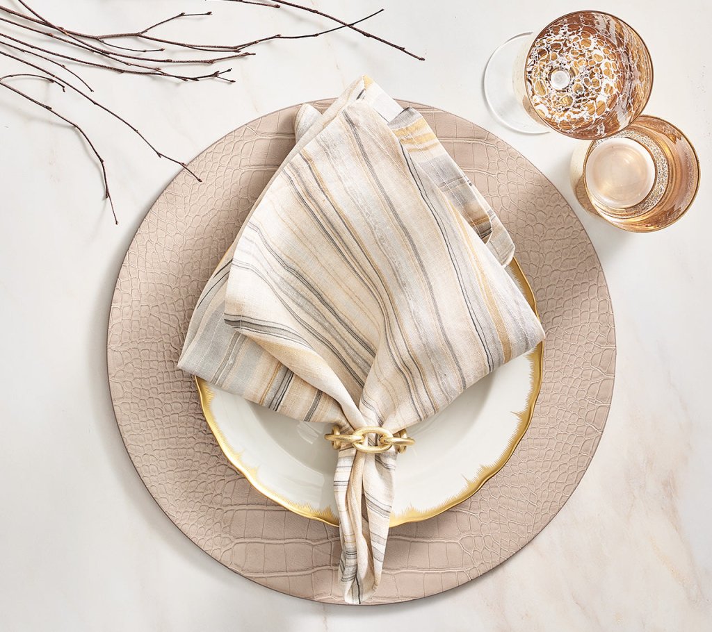 Gold Chain Link Napkin Ring