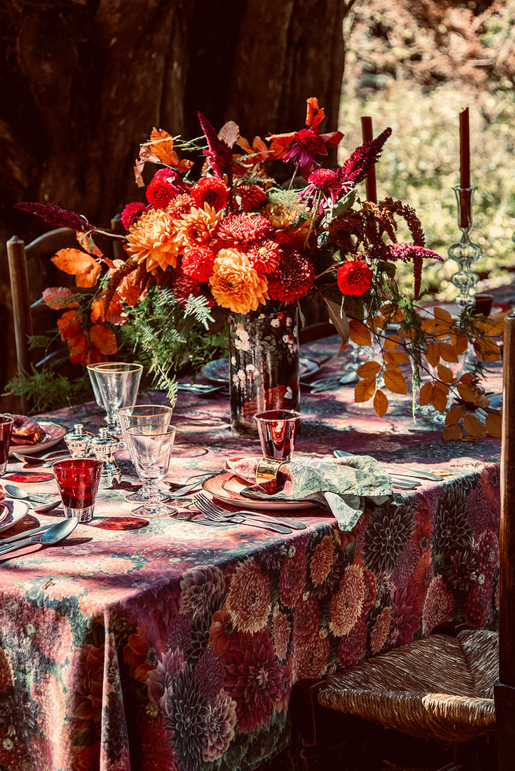 Dahlia Red & Purple Napkins