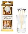 Party Pick Fancy Bamboo Toothpick Small 3.5" Silver 40pk