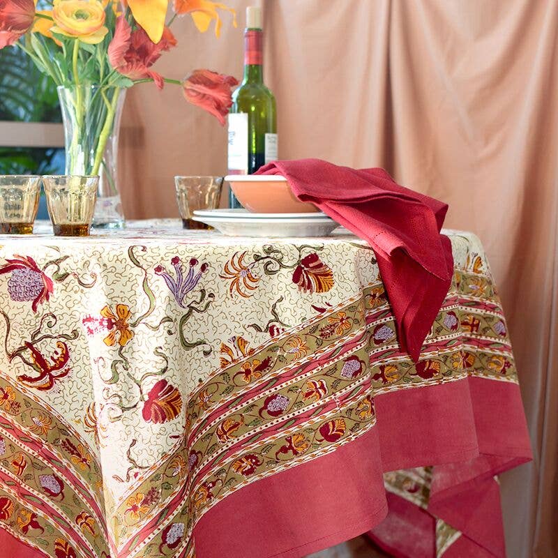 Fleurs des Indes 90 x 90 Tablecloth