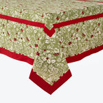 Baies de Houx Red & Green Tablecloth 71 x 142