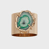 Seafoam Crystal Quartz Napkin Ring set of 2
