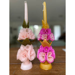 Miel & Pink Floral Candle
