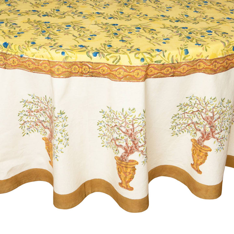 Olive Tree Tablecloth - 71 x 128