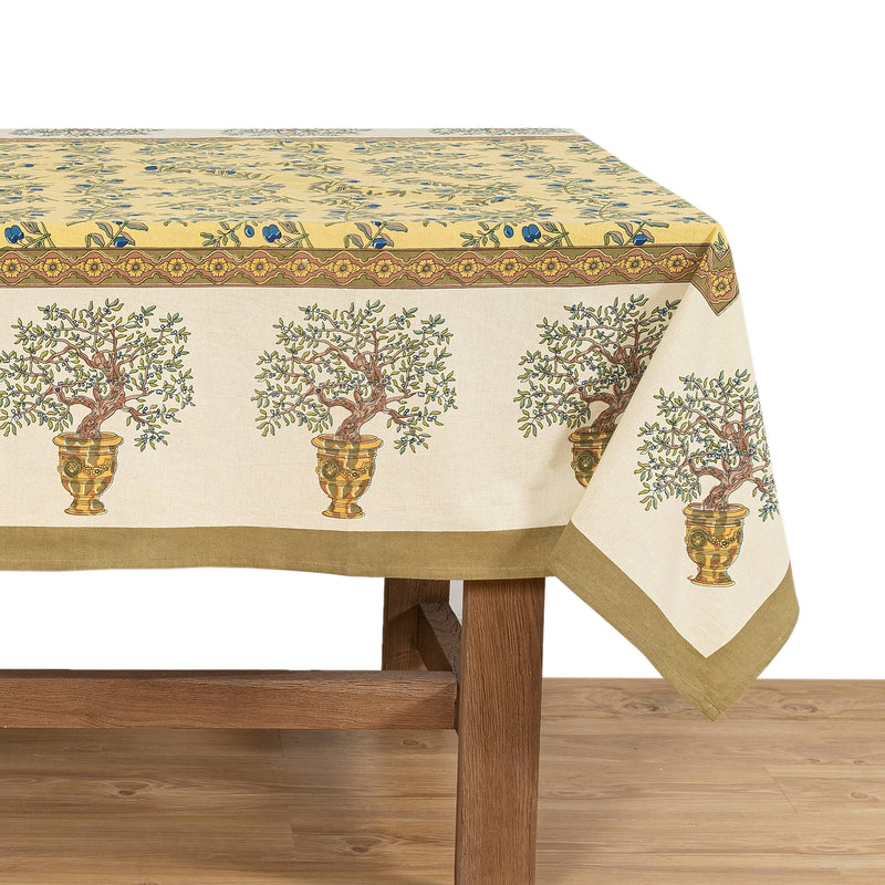 Olive Tree Tablecloth - 90 round