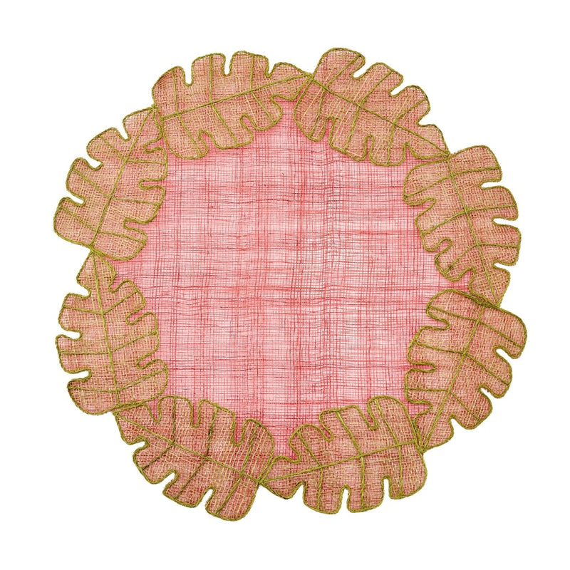Pink Garland Leaf Placemat