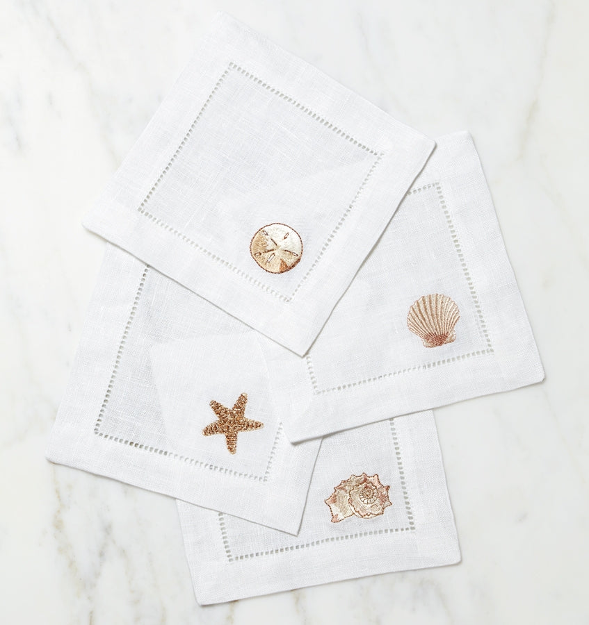 Beach Comber Linen Cocktail Napkins