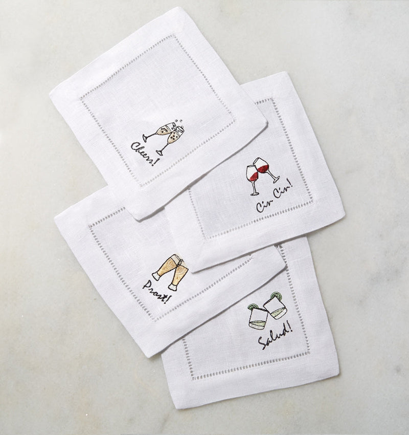 Beach Comber Linen Cocktail Napkins