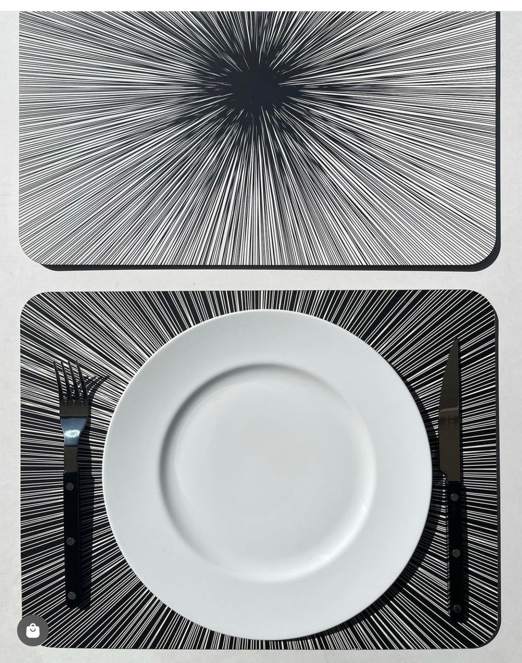 Black Lines Placemat