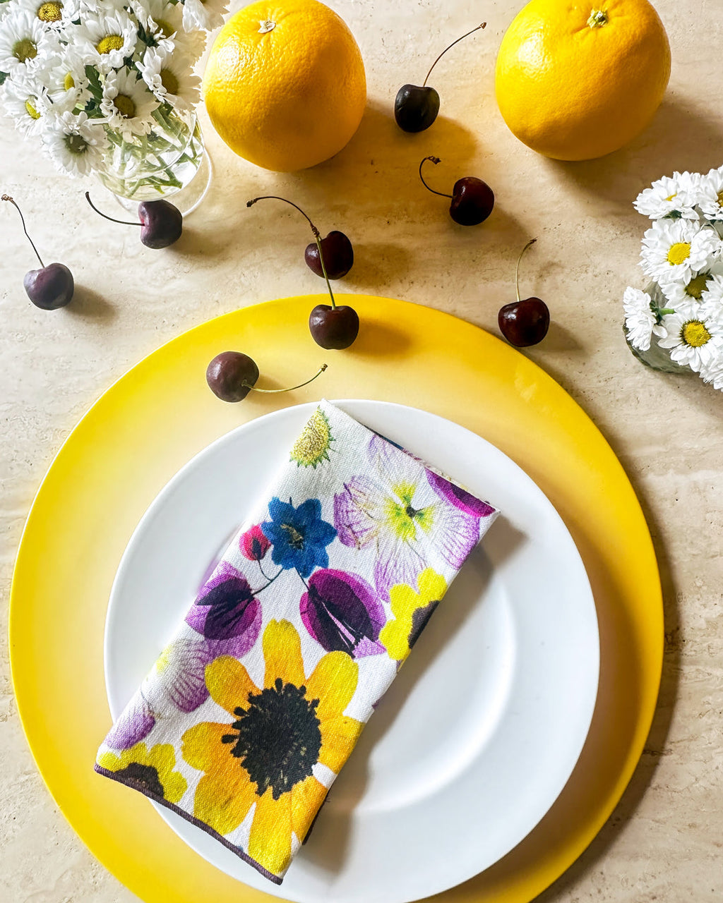 Yellow Ombre Lacquer  Placemat
