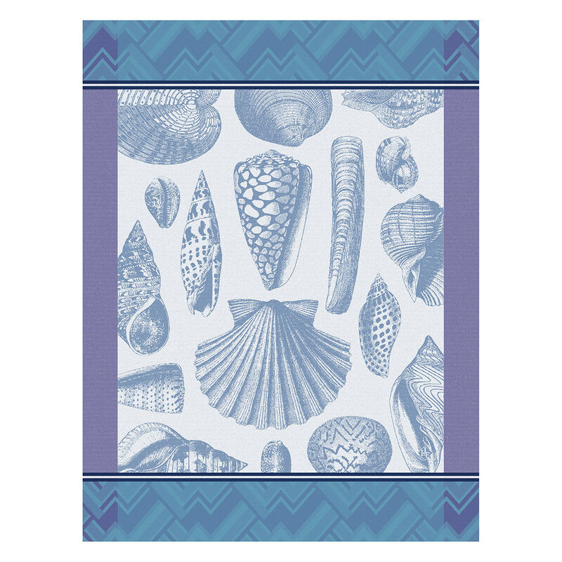 Couquillages Blue Tea Towel